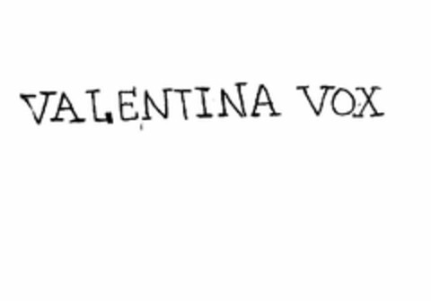 VALENTINA VOX Logo (USPTO, 23.06.2009)