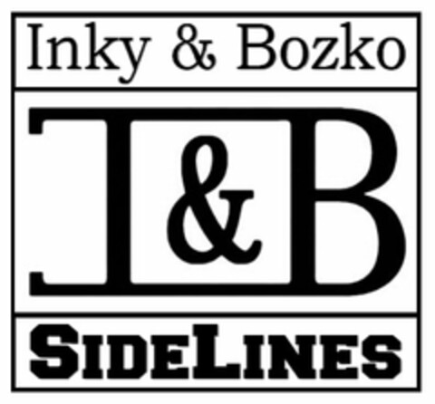 INKY & BOZKO I & B SIDELINES Logo (USPTO, 29.09.2010)