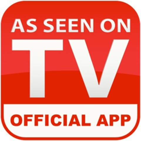 AS SEEN ON TV OFFICIAL APP Logo (USPTO, 10/06/2010)