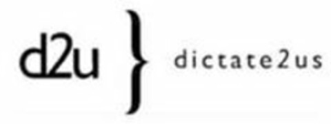 D2U DICTATE2US Logo (USPTO, 19.10.2010)