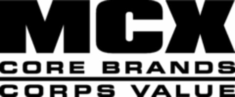 MCX CORE BRANDS CORPS VALUES Logo (USPTO, 30.01.2012)