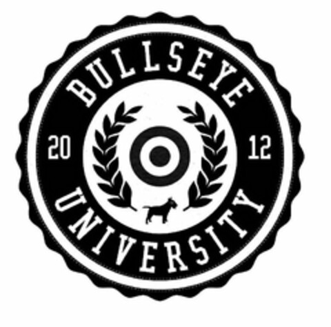 BULLSEYE UNIVERSITY 2012 Logo (USPTO, 02/08/2012)