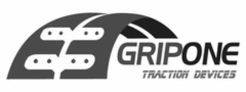 GRIPONE TRACTION DEVICES Logo (USPTO, 07/27/2012)