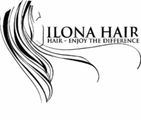 ILONA HAIR HAIR - ENJOY THE DIFFERENCE Logo (USPTO, 11.10.2012)