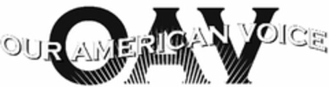 OAV OUR AMERICAN VOICE Logo (USPTO, 03.12.2012)