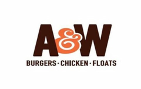 A&W BURGERS.CHICKEN.FLOATS Logo (USPTO, 22.10.2013)