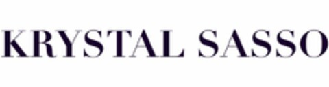 KRYSTAL SASSO Logo (USPTO, 30.05.2014)