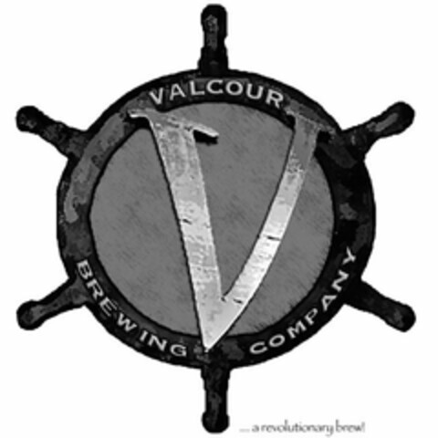 V VALCOUR BREWING COMPANY....A REVOLUTIONARY BREW! Logo (USPTO, 30.06.2014)