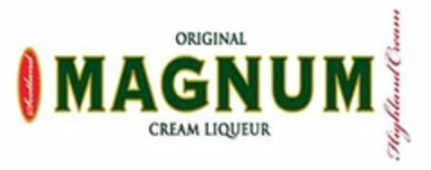 ORIGINAL SCOTLAND MAGNUM CREAM LIQUEUR HIGHLAND CREAM Logo (USPTO, 08/19/2014)