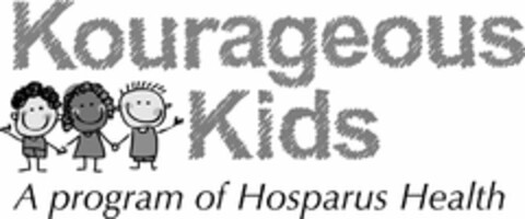 KOURAGEOUS KIDS A PROGRAM OF HOSPARUS HEALTH Logo (USPTO, 23.08.2017)