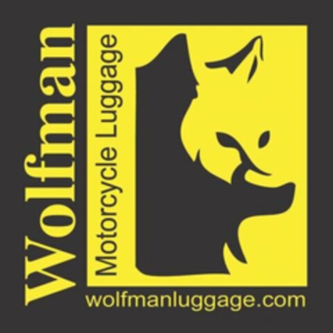 WOLFMAN MOTORCYCLE LUGGAGE WOLFMANLUGGAGE.COM Logo (USPTO, 02/06/2018)