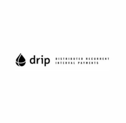 DRIP DISTRIBUTED RECURRENT INTERVAL PAYMENTS Logo (USPTO, 27.02.2018)