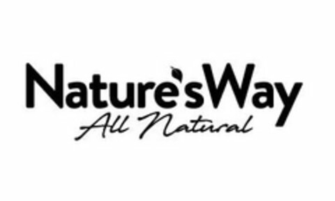 NATURE'S WAY ALL NATURAL Logo (USPTO, 09/19/2018)