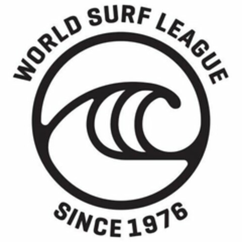 WORLD SURF LEAGUE SINCE 1976 Logo (USPTO, 01.10.2018)