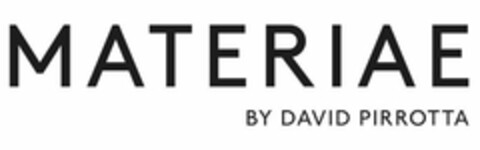 MATERIAE BY DAVID PIRROTTA Logo (USPTO, 12/07/2018)