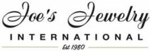 JOE'S JEWELRY INTERNATIONAL EST. 1980 Logo (USPTO, 07/11/2019)