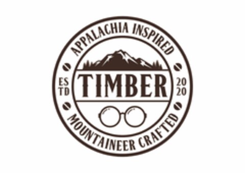 TIMBER APPALACHIA INSPIRED MOUNTAINEER CRAFTED ESTD 2020 Logo (USPTO, 12.08.2020)