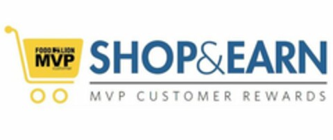 FOOD LION MVP CUSTOMER SHOP & EARN MVP CUSTOMER REWARDS Logo (USPTO, 07/10/2017)