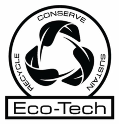 ECO-TECH CONSERVE RECYCLE SUSTAIN Logo (USPTO, 06.08.2020)