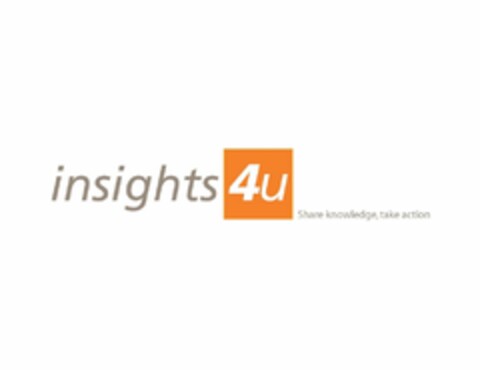 INSIGHTS 4U SHARE KNOWLEDGE, TAKE ACTION Logo (USPTO, 11.05.2009)