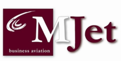 MJET BUSINESS AVIATION Logo (USPTO, 08/03/2009)