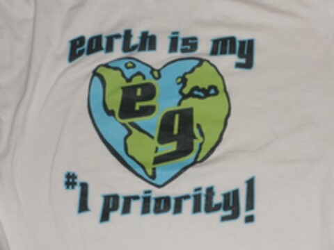 EARTH IS MY #1 PRIORITY! EG Logo (USPTO, 09.12.2009)