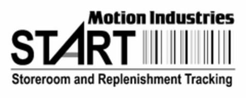 MOTION INDUSTRIES START STOREROOM AND REPLENISHMENT TRACKING Logo (USPTO, 26.07.2010)