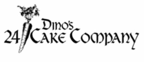 DINO'S 24 CAKE COMPANY Logo (USPTO, 13.12.2010)