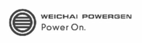 WEICHAI POWERGEN POWER ON. Logo (USPTO, 29.11.2011)