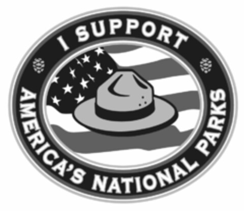 I SUPPORT AMERICA'S NATIONAL PARKS Logo (USPTO, 28.02.2012)