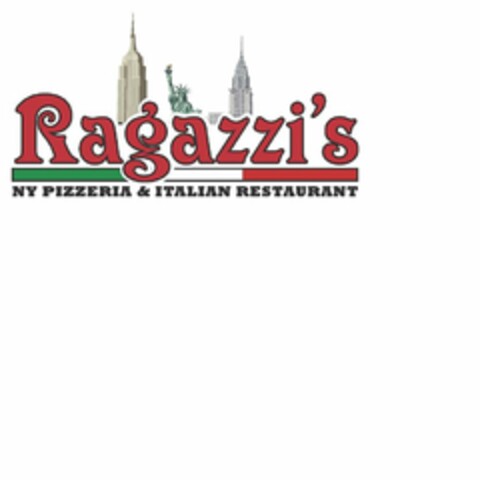 RAGAZZI'S NY PIZZERIA & ITALIAN RESTAURANT Logo (USPTO, 09/11/2012)