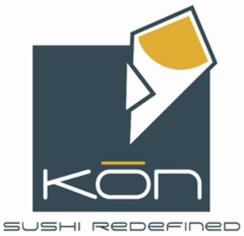 KON SUSHI REDEFINED Logo (USPTO, 11.09.2012)