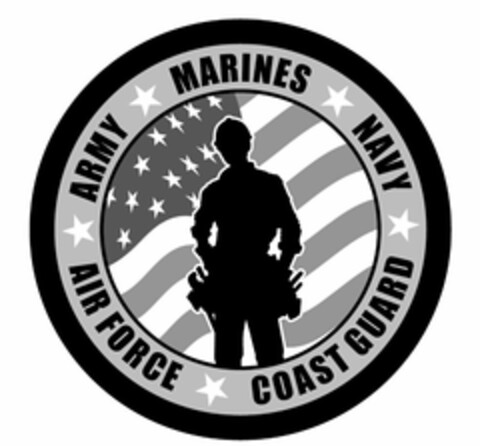 AIR FORCE ARMY MARINES NAVY COAST GUARD Logo (USPTO, 01/28/2015)