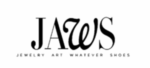 JAWS JEWELRY ART WHATEVER SHOES Logo (USPTO, 31.03.2015)