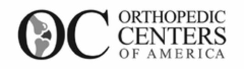 OC ORTHOPEDIC CENTERS OF AMERICA Logo (USPTO, 21.04.2017)