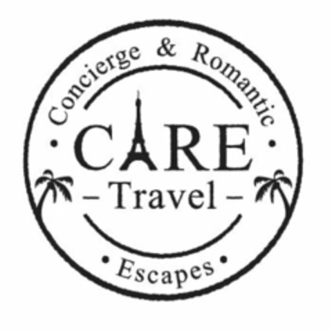 · CONCIERGE & ROMANTIC · ESCAPES · CARE- TRAVEL - Logo (USPTO, 26.06.2017)