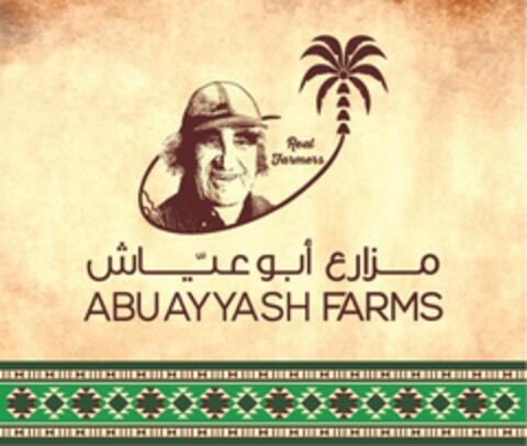 ABU AYYASH FARMS REAL FARMERS Logo (USPTO, 09/26/2017)