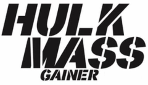 HULK MASS GAINER Logo (USPTO, 20.03.2018)