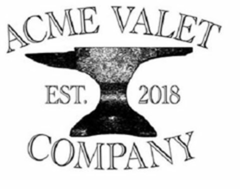 ACME VALET COMPANY EST. 2018 Logo (USPTO, 13.07.2018)