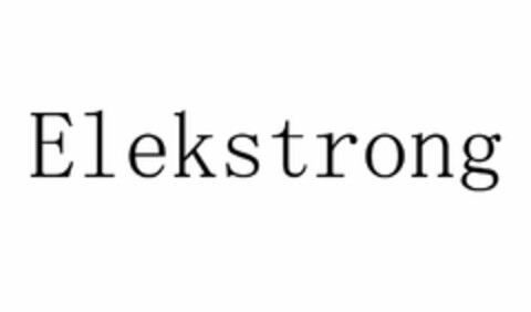 ELEKSTRONG Logo (USPTO, 09/05/2018)