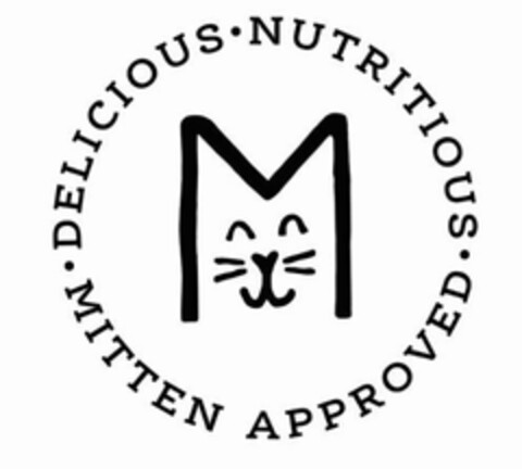 DELICIOUS · NUTRITIOUS MITTEN APPROVED · M Logo (USPTO, 03.01.2019)