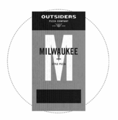 OUTSIDERS PIZZA COMPANY DAMN GOOD M MILWAUKEE STYLE PIZZA Logo (USPTO, 25.06.2019)