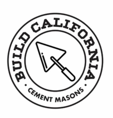 BUILD CALIFORNIA CEMENT MASONS Logo (USPTO, 09/19/2019)