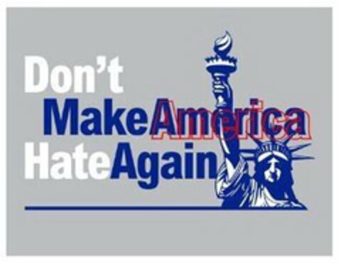 DON'T MAKE AMERICA HATE AGAIN Logo (USPTO, 09.03.2020)