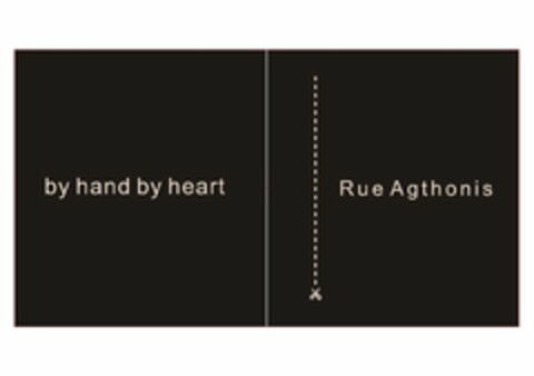 BY HAND BY HEART RUE AGTHONIS Logo (USPTO, 11.09.2020)