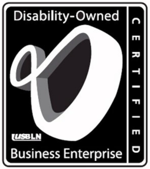 DISABILITY-OWNED BUSINESS ENTERPRISE CERTIFIED USBLN Logo (USPTO, 23.07.2010)