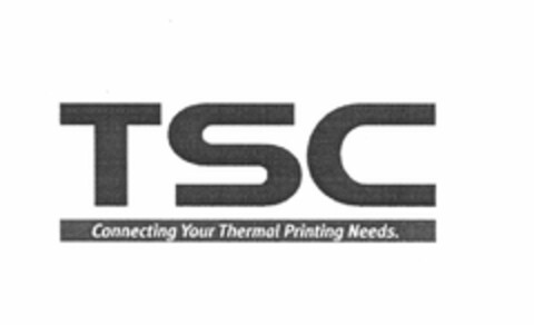 TSC CONNECTING YOUR THERMAL PRINTING NEEDS. Logo (USPTO, 10/09/2010)