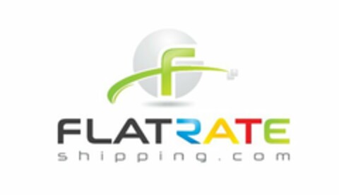 F FLATRATE SHIPPING.COM Logo (USPTO, 12/06/2011)