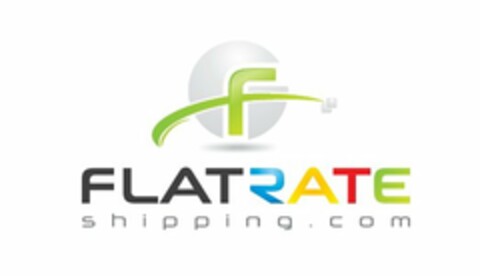 F FLATRATE SHIPPING.COM Logo (USPTO, 06.12.2011)