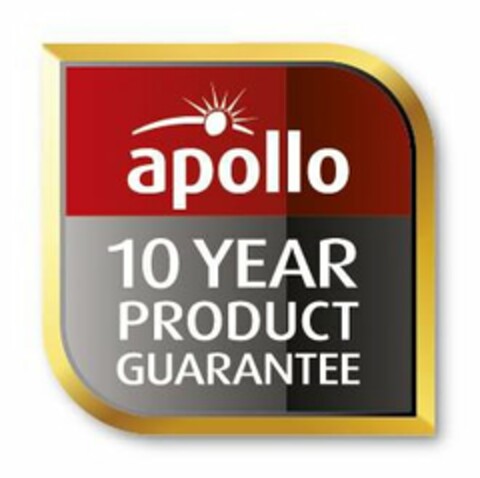 APOLLO 10 YEAR PRODUCT GUARANTEE Logo (USPTO, 13.04.2012)